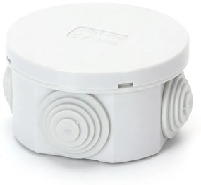 Scatola di derivazione stagna IP44 da superficie Tonda 65x30mm 4 passacavi Aigostar