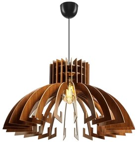 Lampadario a sospensione con filo 1xE27/60W/230V marrone diametro 39 cm