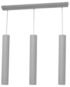 LED Lampadario a sospensione con filo TUBA 3xGU10/4,8W/230V grigio