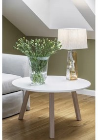 Argon 3840 - Lampada da tavolo LILLE 1xE27/15W/230V bianco