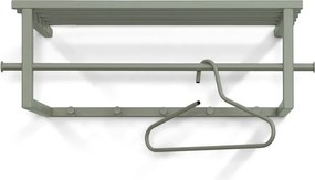 Attaccapanni da parete verde polveroso in metallo con scaffale 76 cm Marco – Spinder Design