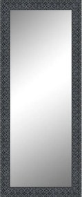 Specchio Marina rettangolare in legno nero, argento 170 x 60 cm