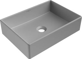 Mexen Goya lavabo da appoggio 45 x 32 cm, grigio chiaro opaco - 22184561