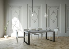 Consolle Estensibile Elettra Premium Antracite con Struttura Robusta e Elegante, 90x40/196 cm Elettra Small Premium / Cemento