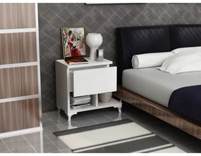 Comodino CAST 46,8x46,8 cm bianco