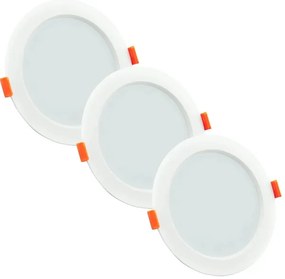 SET 3xLED Lampada da incasso per bagno MIRO LED/6W/230V IP44