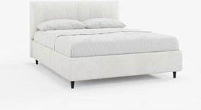ONYX letto imbottito con vano contenitore e testiera verticale in tessuto certificato Oeko-Tex®