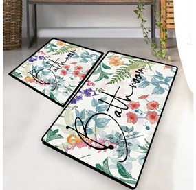 SET 2x Tappeto da bagno 60/100 cm colorato