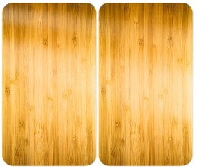 Coprifuoco in vetro temperato in set da 2 52x30 cm Wooden - Maximex