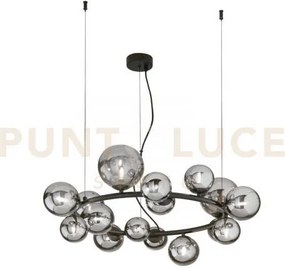 Lampadario a sospensione honey nera 16 luci attacco g9 82x82x161cm ...