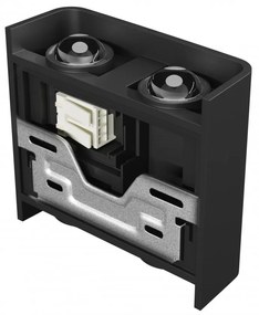 Applique da Parete Quadrata Bidirezionale 4W CCT IP54 Nera Colore Bianco Variabile CCT
