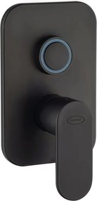 Rubinetto per incasso doccia Serena nero opaco JACUZZI RUBINETTERIA con deviatore
