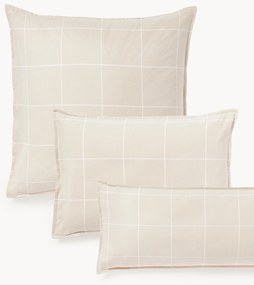 Federa reversibile in flanella di cotone a quadri Noelle