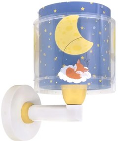 Dalber 76639 - Lampada da parete per bambini MOON DREAMS 1xE27/15W/230V blu
