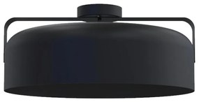 Plafoniera moderno Hug Ø 40 cm nero IP20, 1XE27