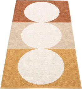Tappeto da interno/esterno giallo ocra/color crema 70x140 cm Otto Harvest – Pappelina