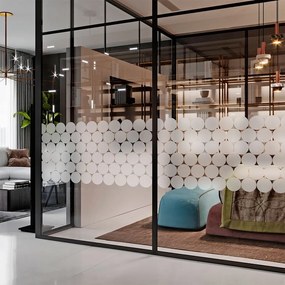 Set di adesivi per finestra 50 pz 10x10 cm Clackout Circle – Ambiance