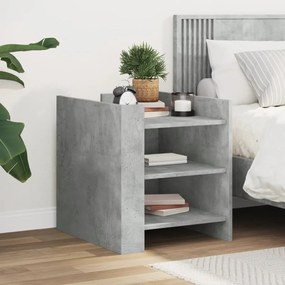 Comodino Grigio Cemento 45x50x50 Cm İn Truciolato /