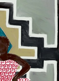 Élitis Carta da parati panoramica Ndebele - Panel 5