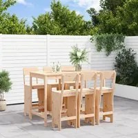 Set Bar da Giardino 7 pz in Legno Massello di Pino 3157811