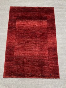 Loribaft Tappeto 80 x 120 Rosso (Iran) Annodato A Mano