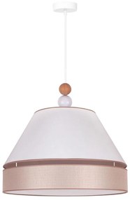 Duolla - Lampadario a sospensione con filo AVIGNON 1xE27/15W/230V diametro 60 cm bianco/beige