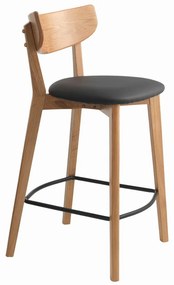 Sedia da bar in legno di quercia Pero - Unique Furniture