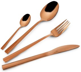 Posate in acciaio inox color rame 24 pezzi Copper - Orion