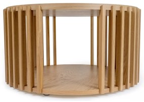 Tavolino in rovere , ø 83 cm Drum - Woodman