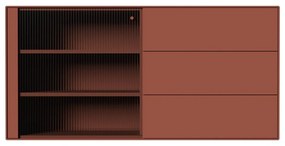 Cassettiera sospesa color mattone 120x59 cm Edge by Hammel - Hammel Furniture