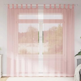 Tende İn Voile Con Tasche Per Aste 2 Pz Rosa /