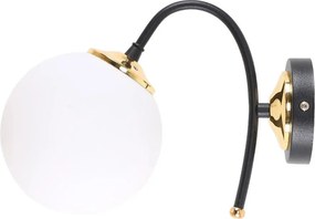 Lampada da parete bianca e nera ø 15 cm Yoyo - Squid Lighting