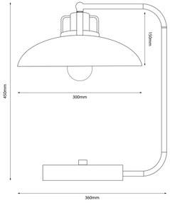 Brilagi - Lampada da tavolo FLAMENGO 1xE27/60W/230V beige