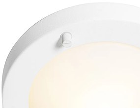Plafoniera moderna bianca 18 cm IP44 - Yuma