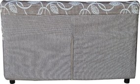 Divano 2 posti in tessuto sfoderabile 150 cm PANAMA Marrone/Beige