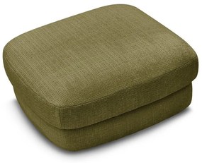 Poggiapiedi color kaki con rivestimento in ciniglia Leonore – Bobochic Paris