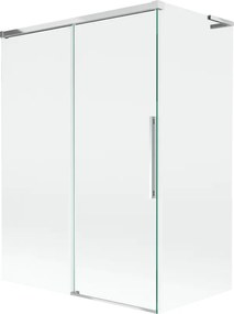 Mexen Rox L paratia vasca da bagno 2-ante scorrevoli 120 + 70 x 150 cm, trasparente, cromato - 8C9L-120-070-01-00