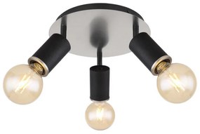 Globo 54032-3B - Luce Spot JOSEBA 3xE27/60W/230V legno nero