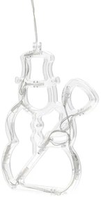 Aigostar - Pupazzo di neve, decorazione natalizia a LED, 10xLED/3xAAA, 20,5 cm