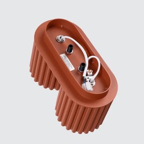 Sollux SL.1800 - Faretto AURA 2xGU10/10W/230V arancione