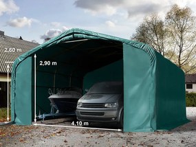 TOOLPORT 6x6m tenda garage 2,6m, PRIMEtex 2300, verde scuro, con statica (sottofondo in terra) - (99435)