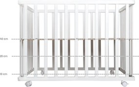 Lettino bianco con ruote 100x75 cm Style – Roba