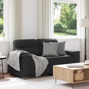 Divano A 2 Posti Nero 120 Cm İn Similpelle /