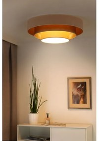 Duolla - Plafoniera LED LUNETA LED/26W/230V diametro 60 cm 4000K color crema/oro