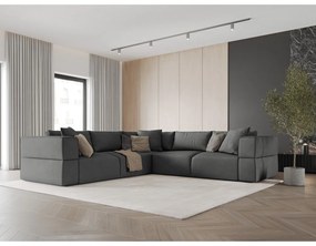 Divano angolare variabile grigio scuro Esther - Milo Casa