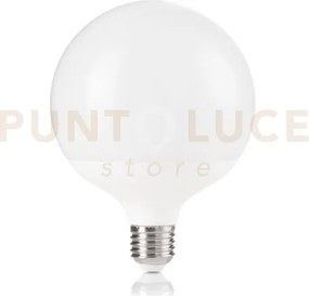 Lampadina attacco e27 in plastica globo bianca 18 w 2300 lm 4000 k ...