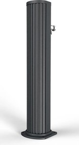 Fontana Lavapiedi da Giardino con Rubinetto Temporizzato Arkema Jolly Grigio Antracite...