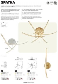 Redo 01-2185 - Plafoniera LED SPATHA 3xLED/6W/230V 3000K oro