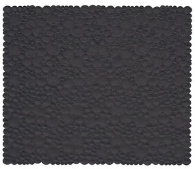Tappeto doccia quadrato antiscivolo in gomma nero 54x54 cm