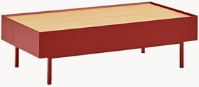 Tavolino da salotto con piano in legno di quercia Arista
